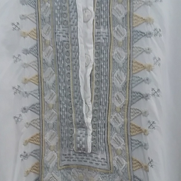 Johnny was biya xs white flowy embellished tank - Picture 2 of 8